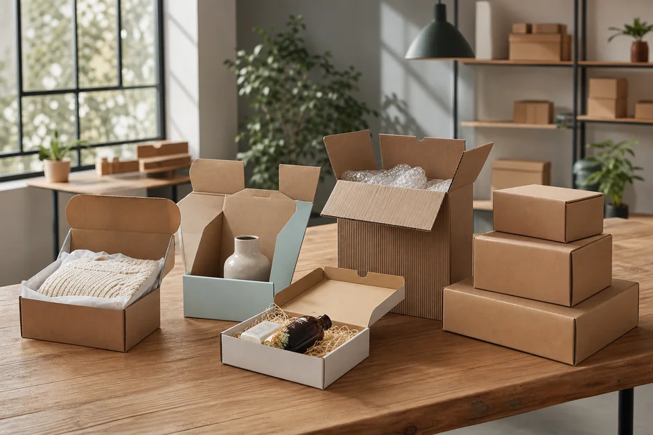 Tipos de caixas de papelão para cada produto: guia completo para e-commerce